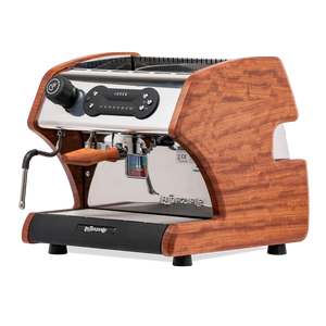 LUCCA A53 Direct Plumb Espresso Machine by La Spaziale with new bubinga side panels by Clive Coffee - Knockout (Bubinga)