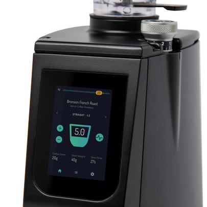 LUCCA Atom 75 Espresso Grinder, screen - lifestyle