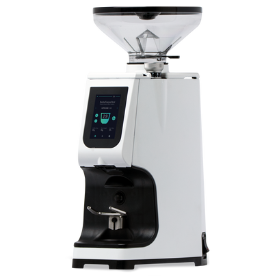 LUCCA Atom 75 Espresso Grinder, white - lifestyle