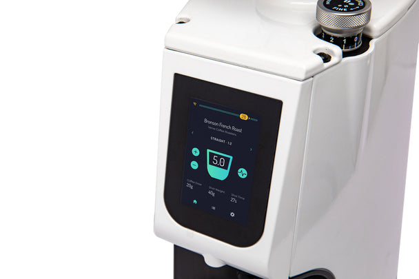 LUCCA Atom 75 Espresso Grinder, display - lifestyle